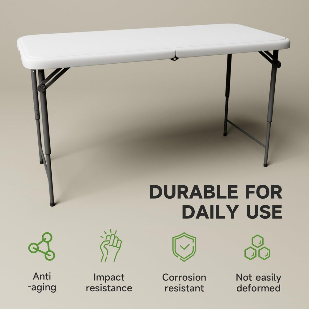 White 48 Round BiFolding Comme - Commercial Kitchen Table avis et prix