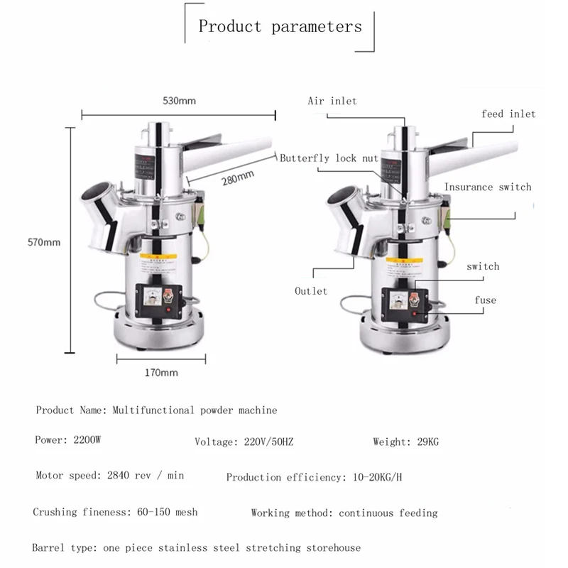 Commercial Multifunctional New - Commercial Kitchen Grinder avis et prix