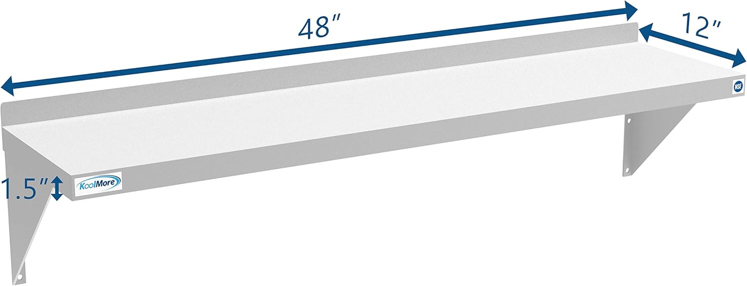 KoolMore NSF Stainless Steel W - Commercial Kitchen Wall Shelves avis et prix