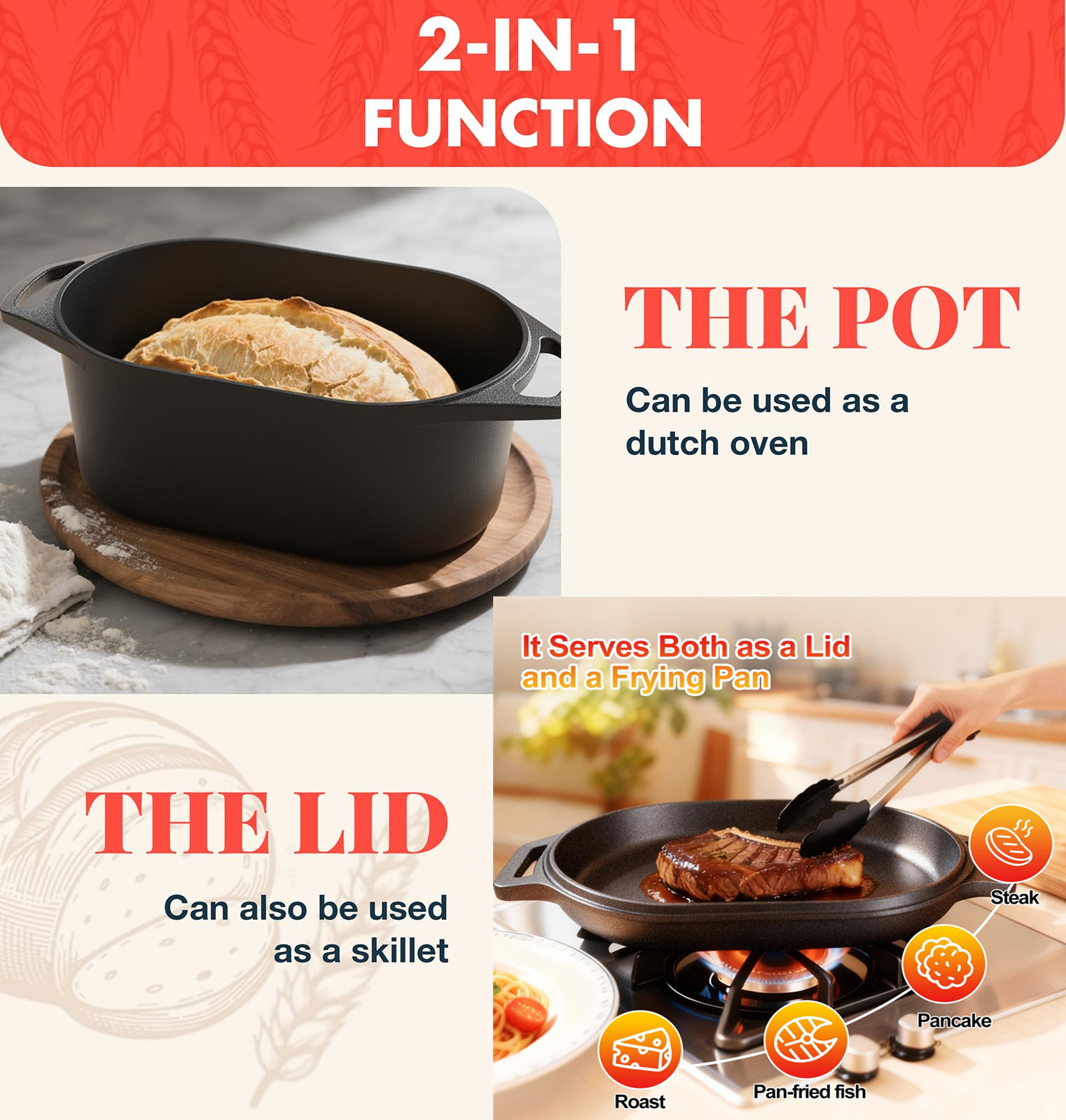 Dutch Oven For Bread Baking So - Crepe Maker Griddle avis et prix