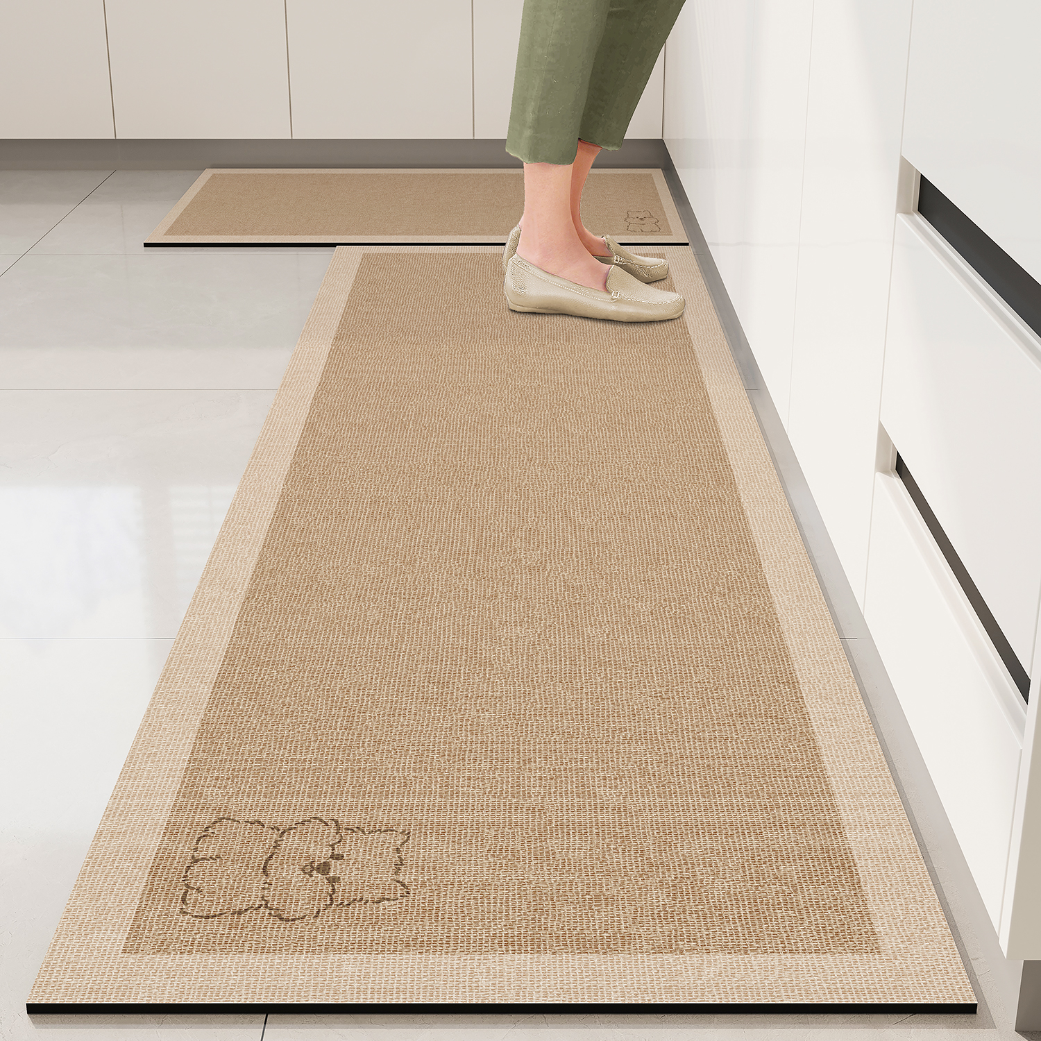 Kitchen Vinyl Rug Pvc Non-Slip - Commercial Kitchen Vinyl avis et prix