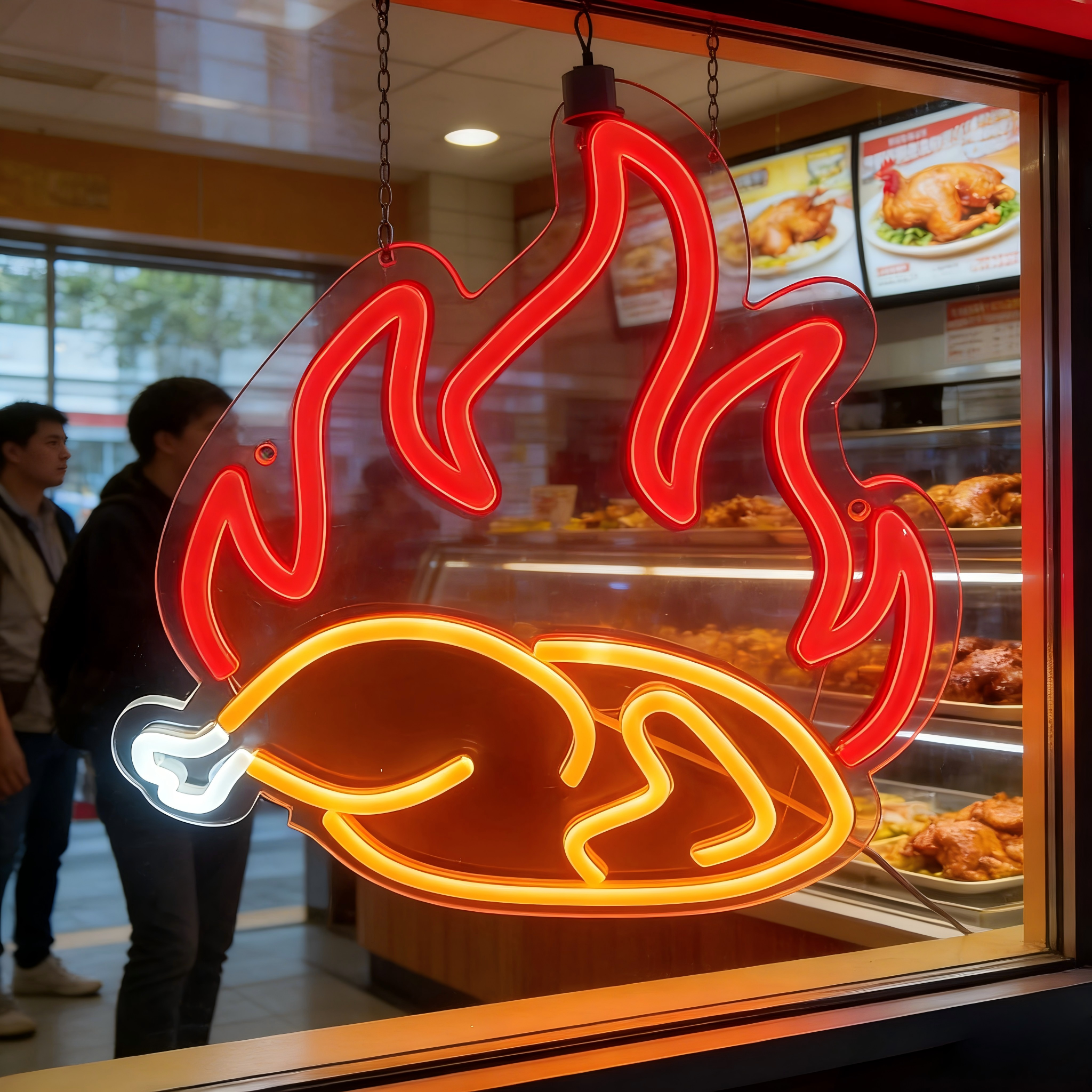 Grilled Chicken Neon Sign LED  - Commercial Kitchen Light avis et prix