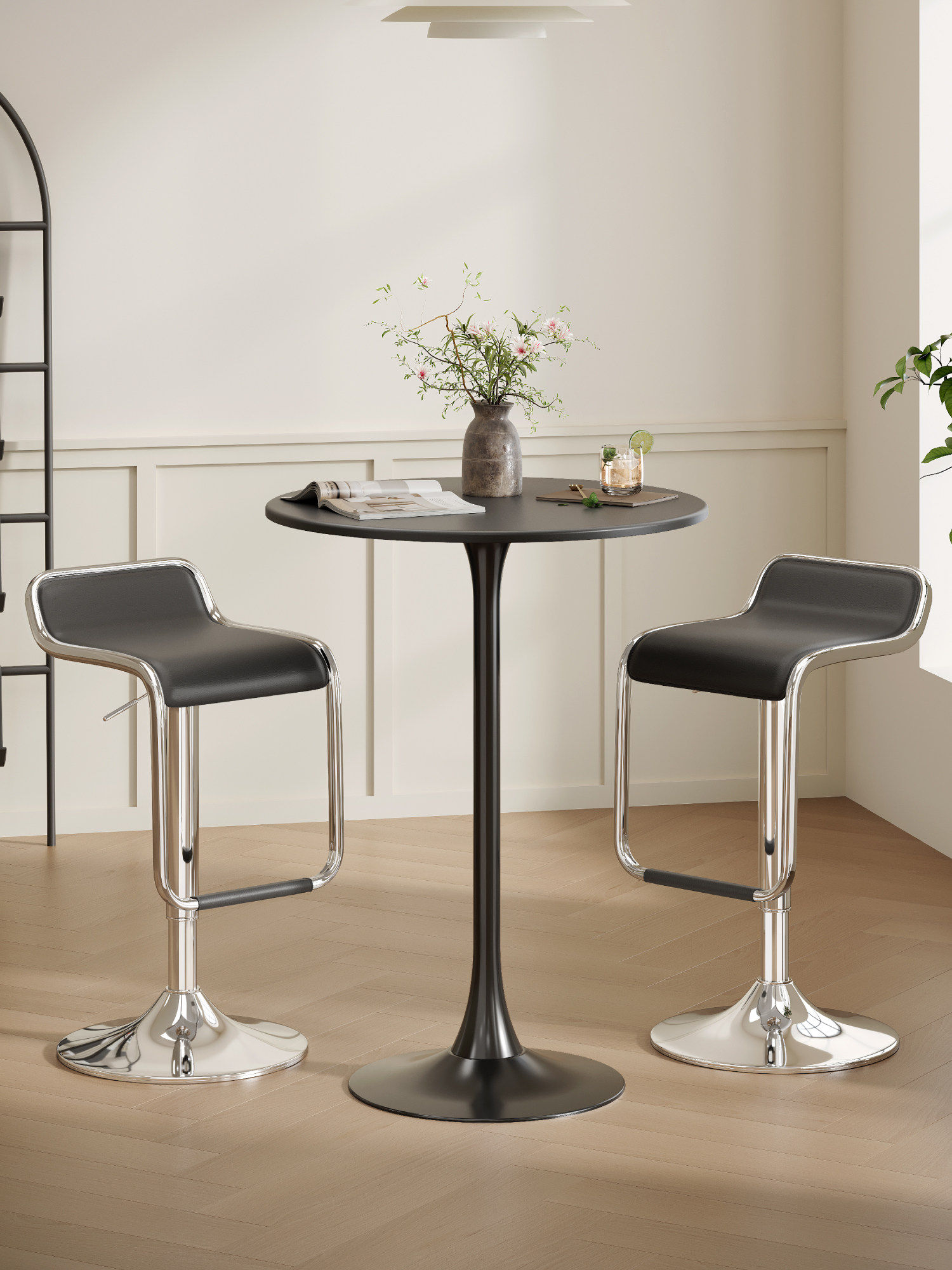 Modern Round Bar Table with Hi - Commercial Kitchen Small Space avis et prix