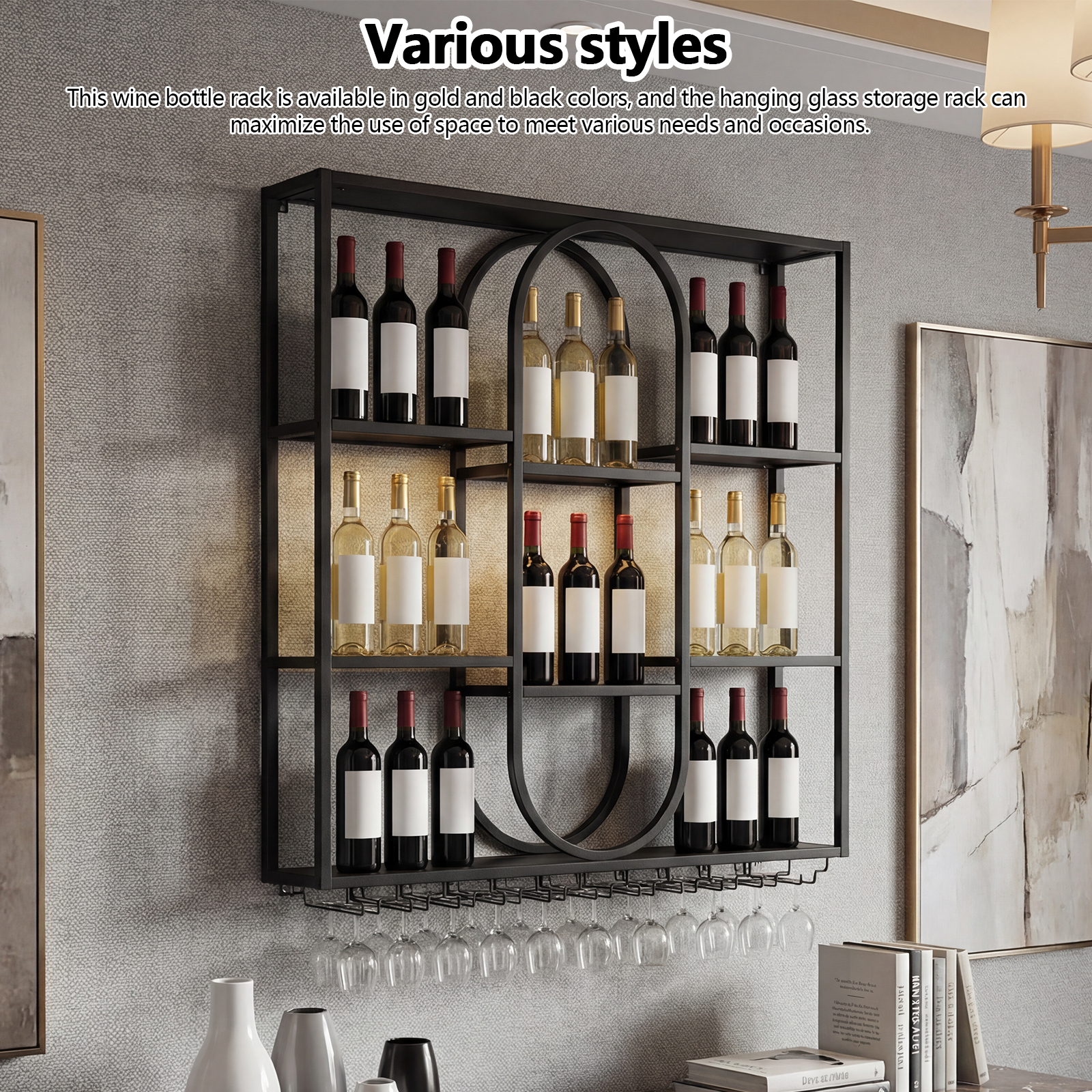 47in 3 Tier Bar Liquor Bottle  - Commercial Kitchen Wall Shelves avis et prix