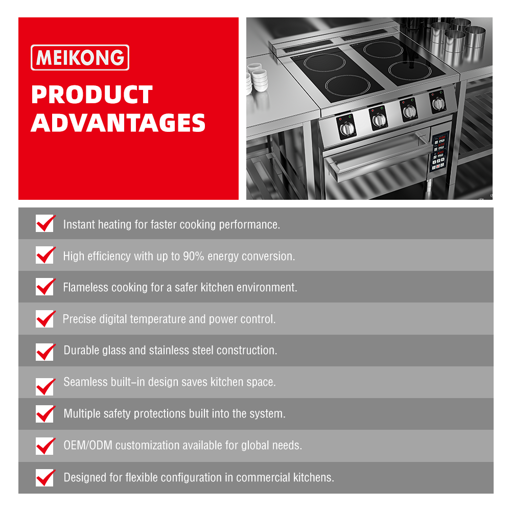 Commercial 4-burner induction  - Range Commercial Kitchen avis et prix