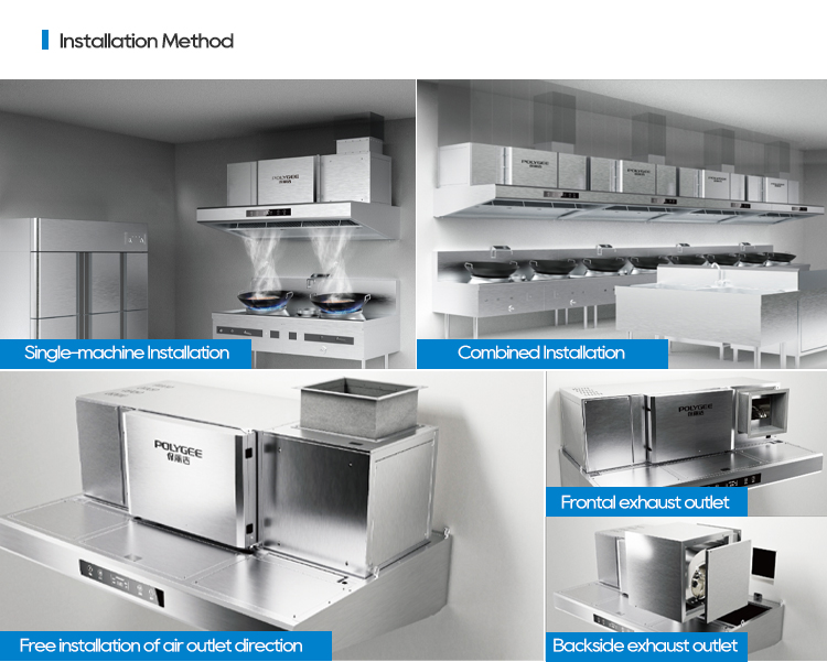 Stainless steel kitchen range  - Commercial Kitchen Ventilation System avis et prix