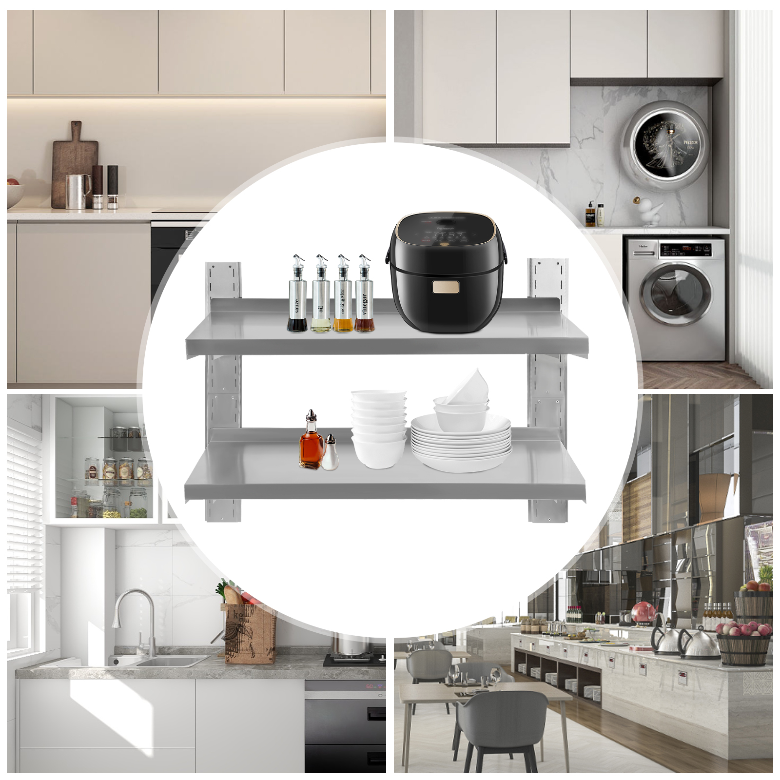 Commercial Stainless Steel Wal - Commercial Kitchen Wall Shelves avis et prix