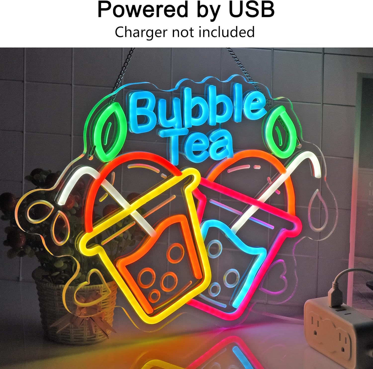 Bubble Tea Neon Sign USB Led L - Commercial Kitchen Light avis et prix