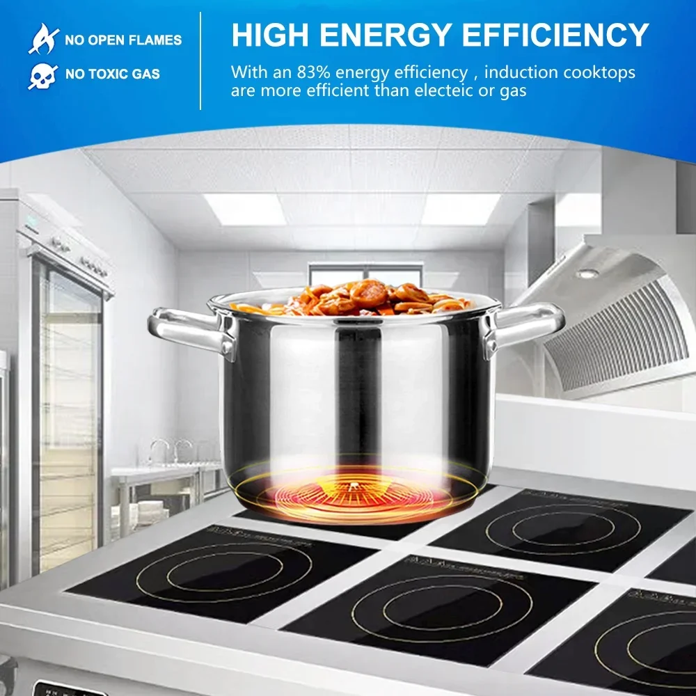 4 Burner Flat Industrial Comme - Range Commercial Kitchen avis et prix