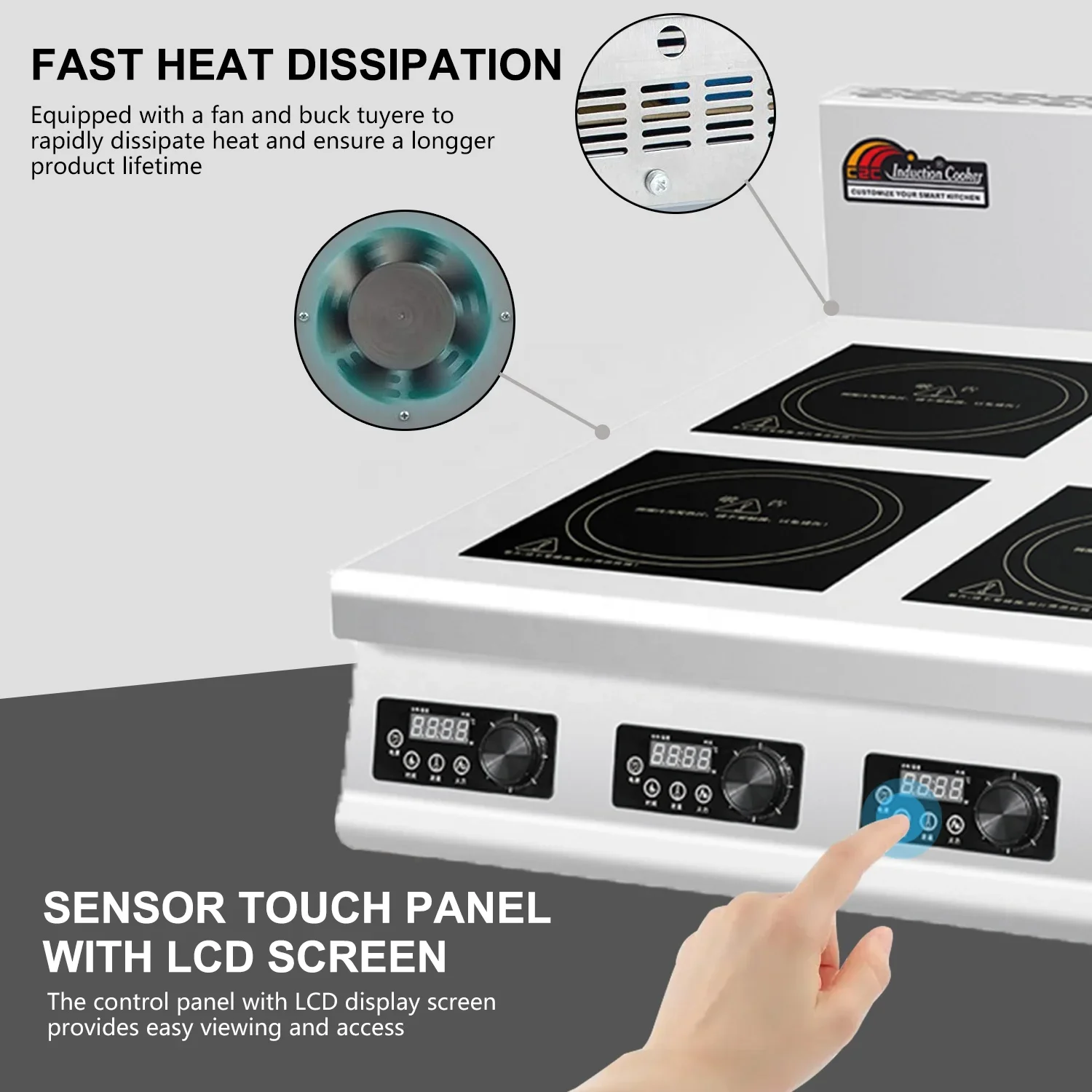 4 Burner Flat Industrial Comme - Range Commercial Kitchen avis et prix