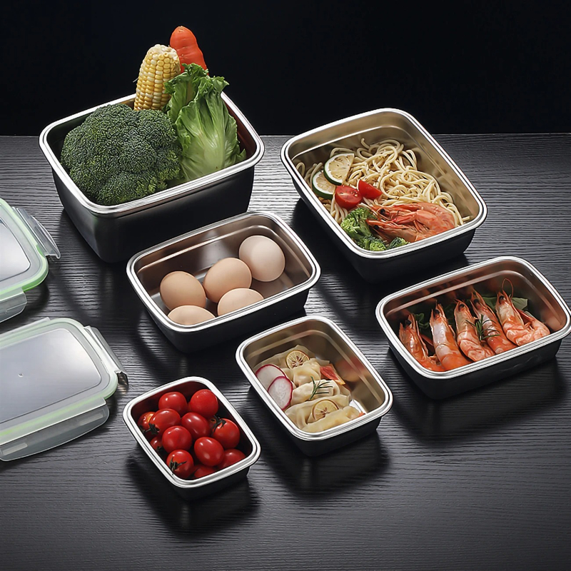 304 Stainless Steel Lunch Box  - Commercial Kitchen Utensil Organizer avis et prix