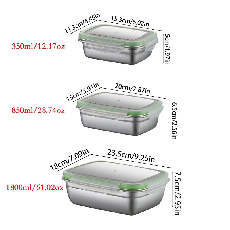304 Stainless Steel Lunch Box  - Commercial Kitchen Utensil Organizer avis et prix