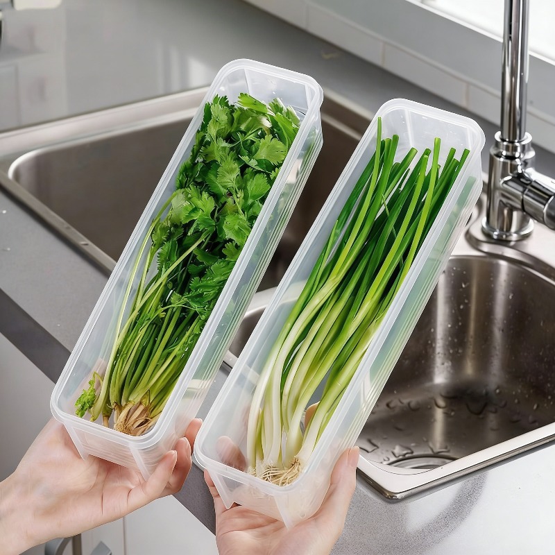 1/2/4Pcs Green Onion Fresh-kee - Commercial Kitchen Utensil Organizer avis et prix
