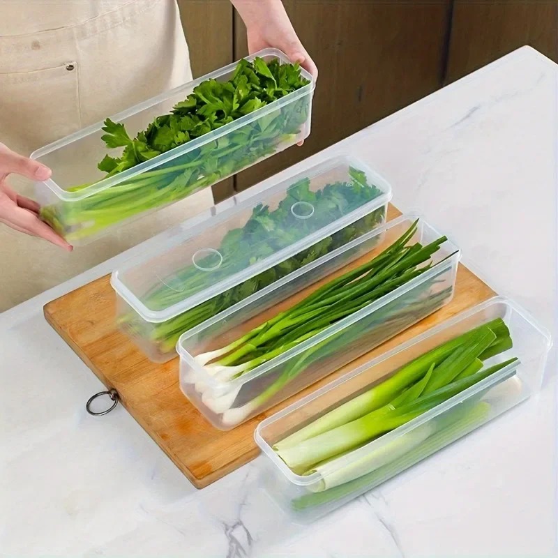 1/2/4Pcs Green Onion Fresh-kee - Commercial Kitchen Utensil Organizer avis et prix