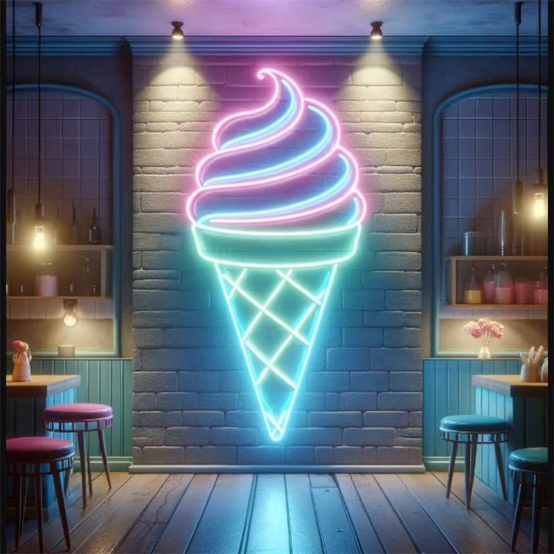 Ice Cream LED Neon Light | Wal - Commercial Kitchen Light avis et prix