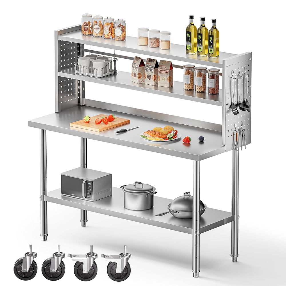 Heavy-Duty Stainless Steel Kit - Commercial Kitchen Prep Table avis et prix