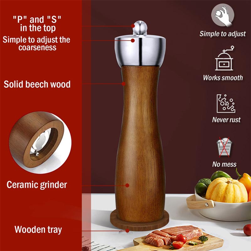 5/6/8/10/12 inch Beech Wooden  - Commercial Kitchen Grinder avis et prix