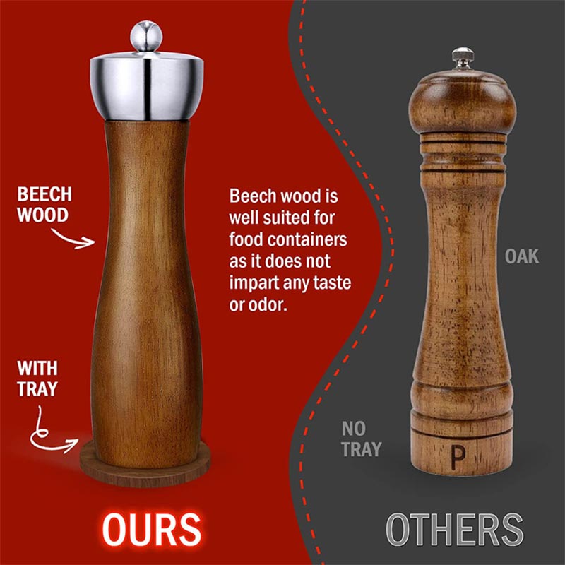 5/6/8/10/12 inch Beech Wooden  - Commercial Kitchen Grinder avis et prix