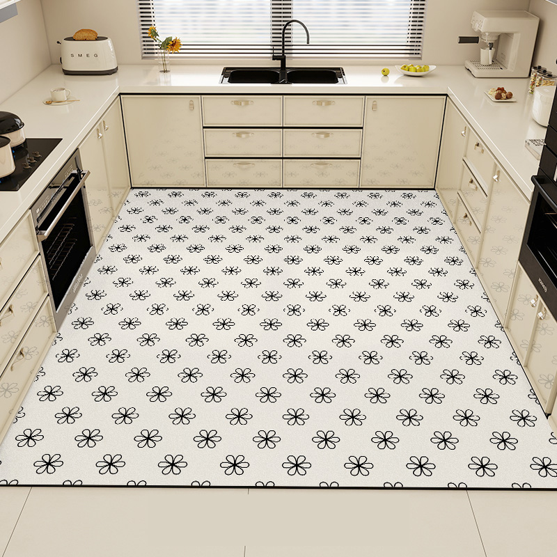 Black Kitchen Rug Pvc Waterpro - Commercial Kitchen Vinyl avis et prix