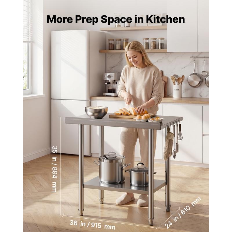 Stainless Steel Work Table, 24 - Commercial Kitchen Table avis et prix
