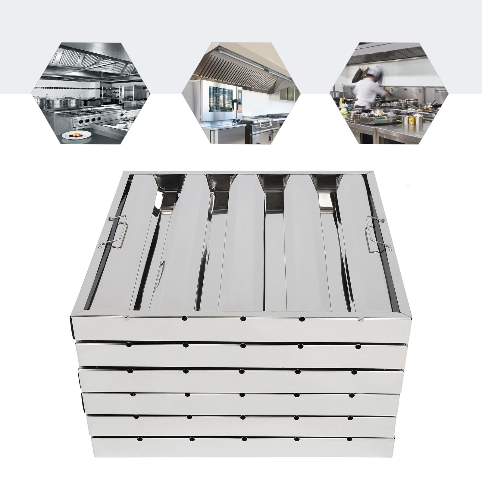 6 Pack Hood Filters, Stainless - Range Commercial Kitchen avis et prix
