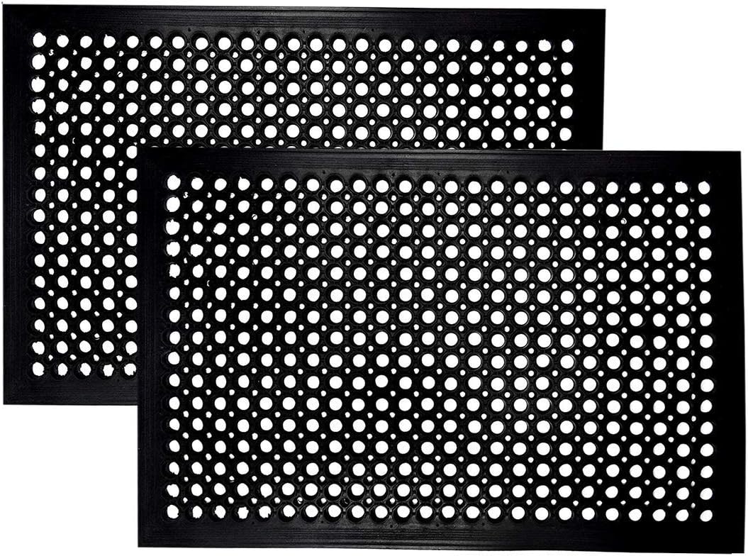 Rubber Doormat - 2 Pack Non Sl - Commercial Kitchen Mats Anti Fatigue avis et prix