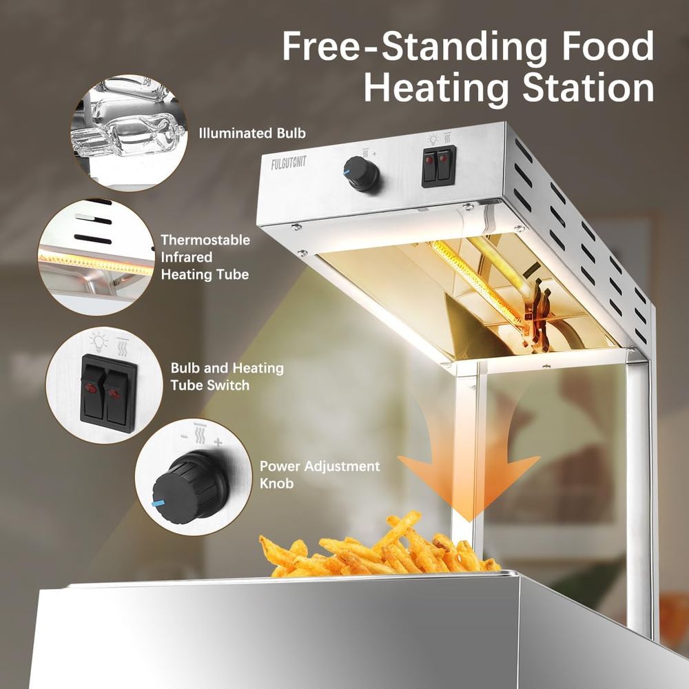 French Fry Warmer, Commercial  - Commercial Kitchen Light avis et prix