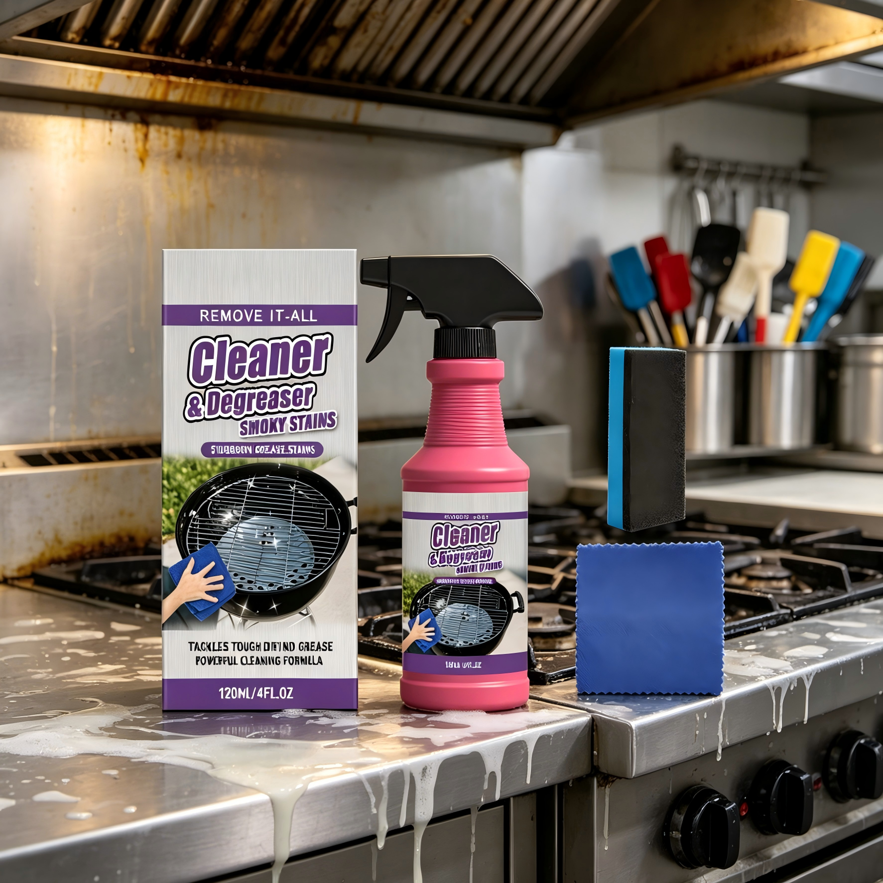Kitchen Degreaser Cleaner Spra - Commercial Kitchen Grease Cleaner avis et prix