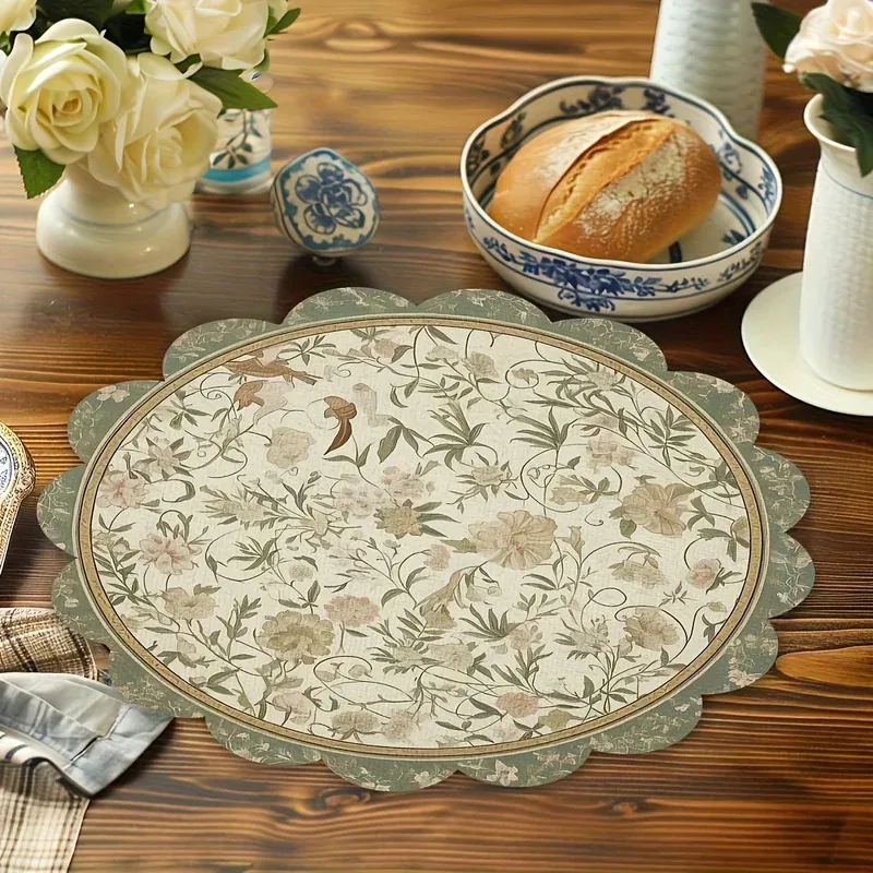 VIKAMA 4pcs Vintage Floral Pla - Commercial Kitchen Table avis et prix