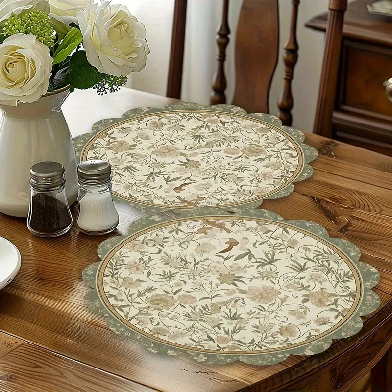 VIKAMA 4pcs Vintage Floral Pla - Commercial Kitchen Table avis et prix