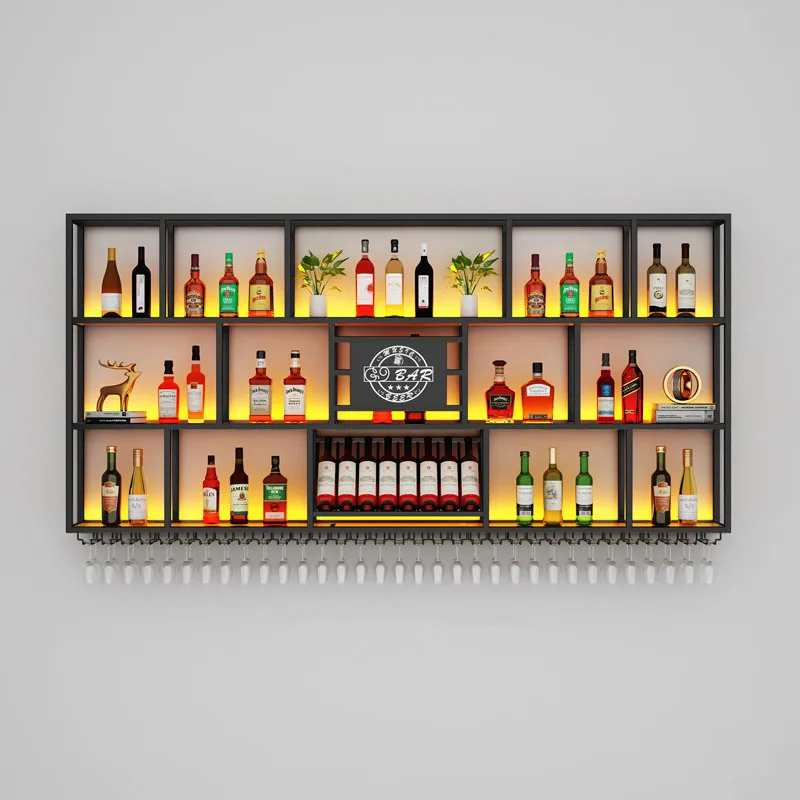 Wall Mounted Kitchen Wine Cabi - Commercial Kitchen Wall Shelves avis et prix