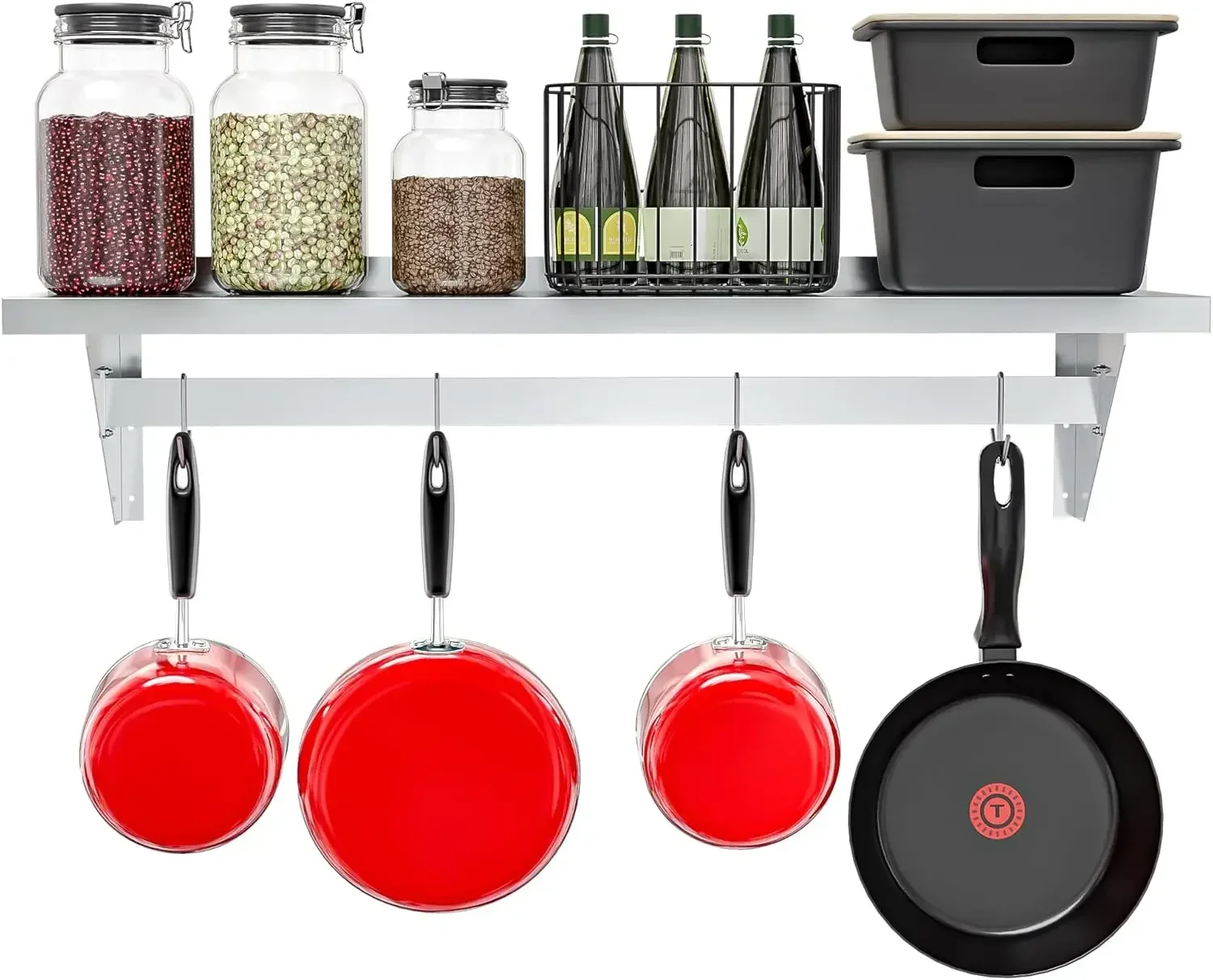Commercial Wall Mounted Pot Ra - Commercial Kitchen Wall Shelves avis et prix