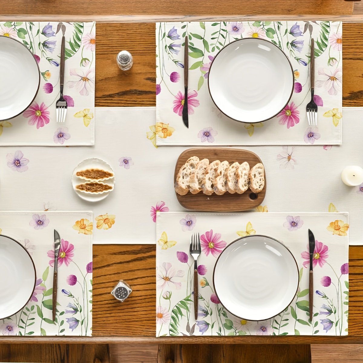 4Pcs, Watercolor Wildflower Bu - Commercial Kitchen Table avis et prix