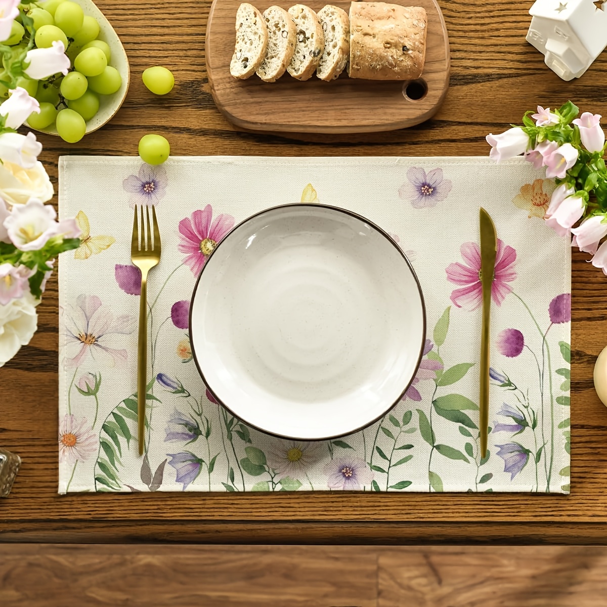 4Pcs, Watercolor Wildflower Bu - Commercial Kitchen Table avis et prix