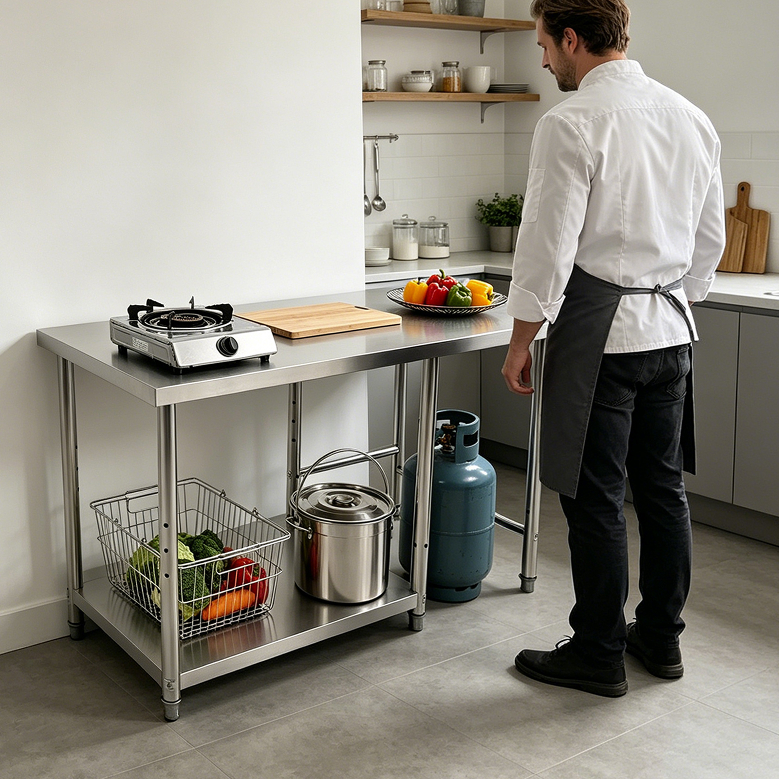 Stainless Steel Prep & Work Ta - Commercial Kitchen Table avis et prix