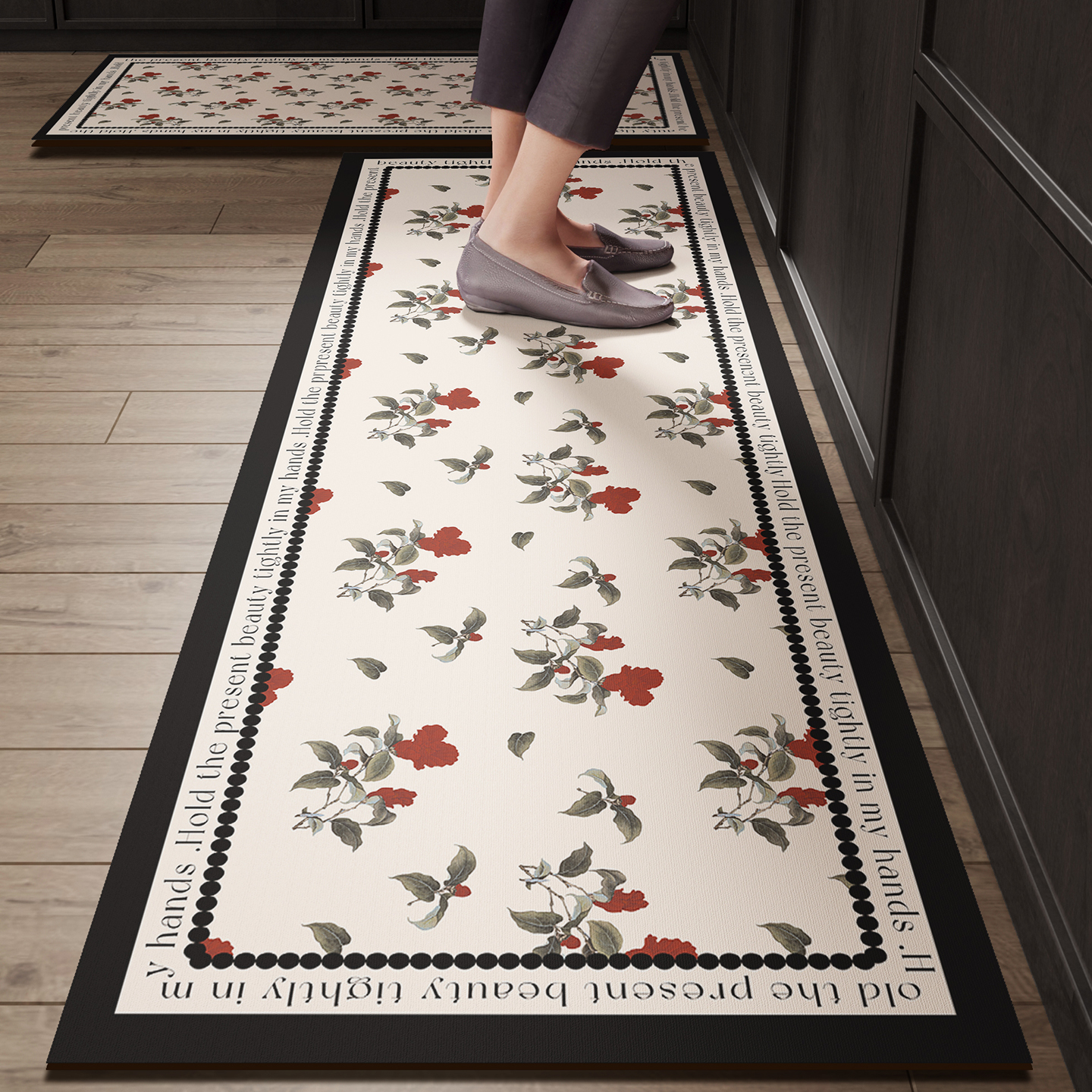 Black Kitchen Rugs Waterproof  - Commercial Kitchen Vinyl avis et prix