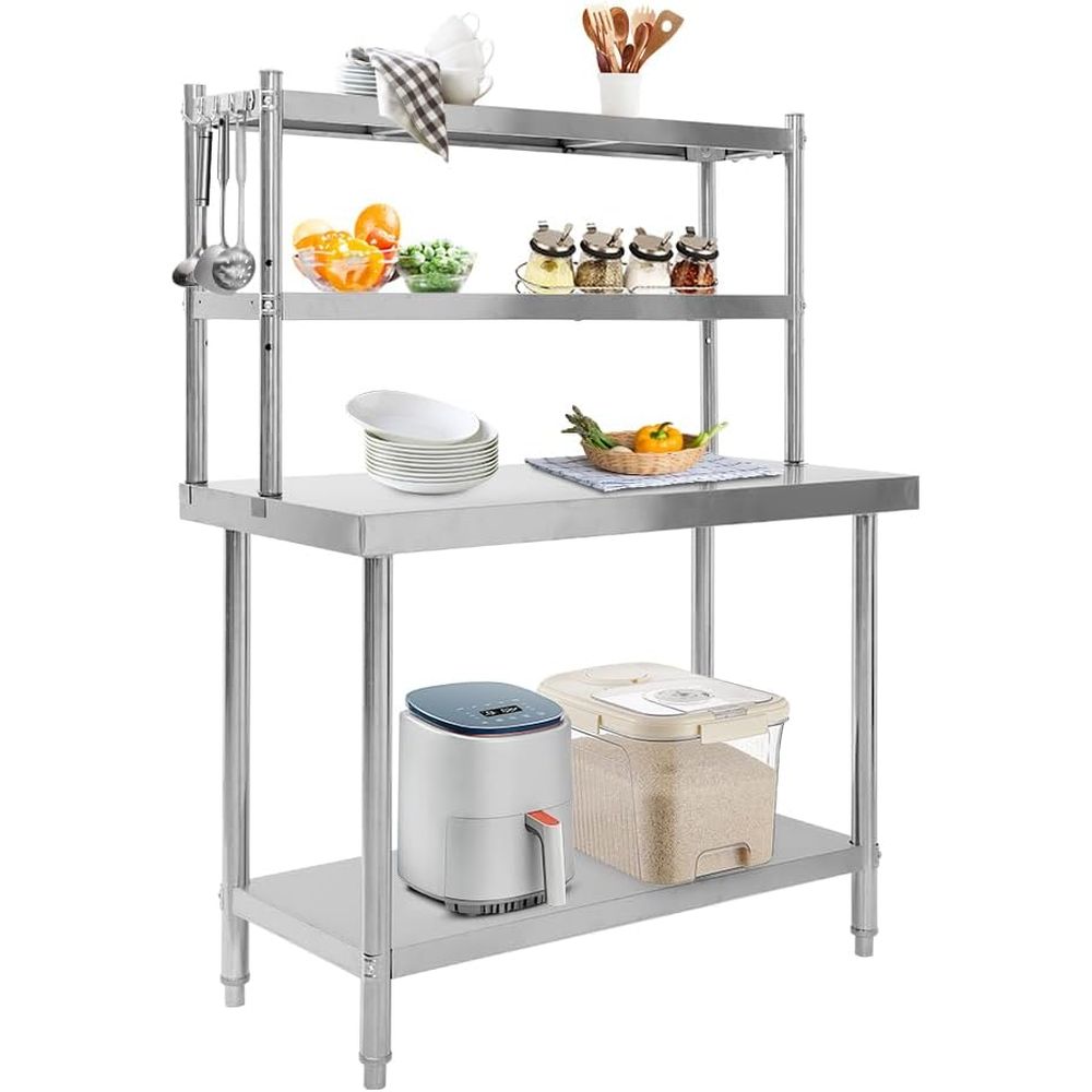 48x24 Stainless Steel Kitchen  - Commercial Kitchen Prep Table avis et prix
