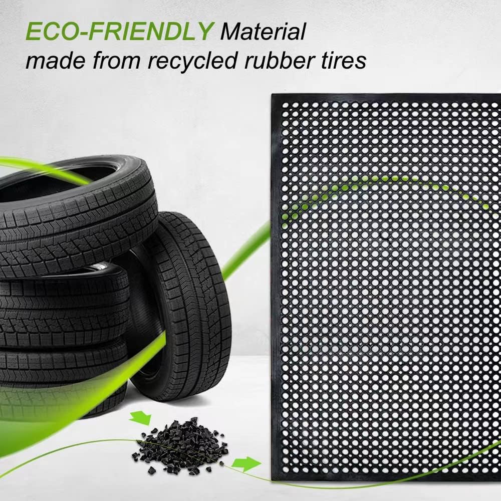 Anti-Fatigue Rubber Floor Mat  - Commercial Kitchen Mats Anti Fatigue avis et prix