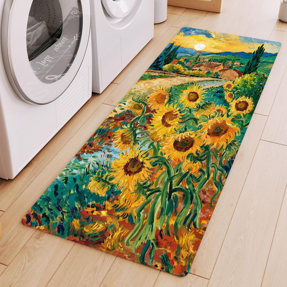 Van Gogh Style Sunflower Oil P - Commercial Kitchen Mats Anti Fatigue avis et prix