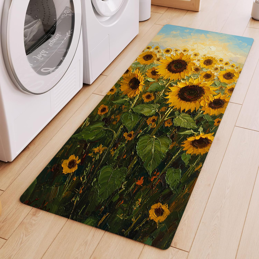 Van Gogh Style Sunflower Oil P - Commercial Kitchen Mats Anti Fatigue avis et prix