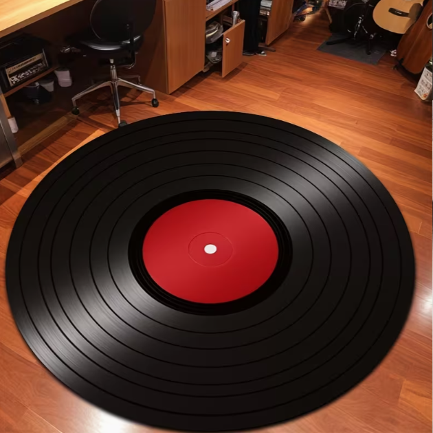 Retro Vinyl Record Pattern Car - Commercial Kitchen Vinyl avis et prix