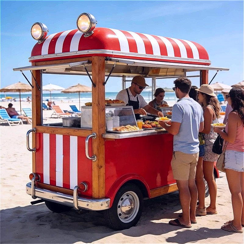 Mobile Food Trailer Stainless  - Commercial Kitchen Griddle avis et prix