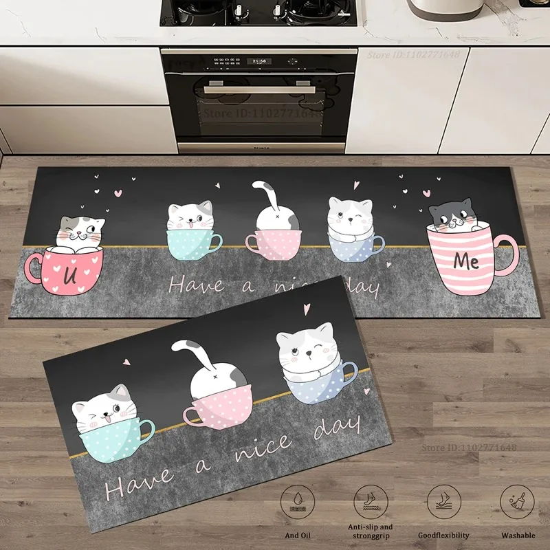 Cat Kitchen Corner  Long Floor - Commercial Kitchen Vinyl avis et prix
