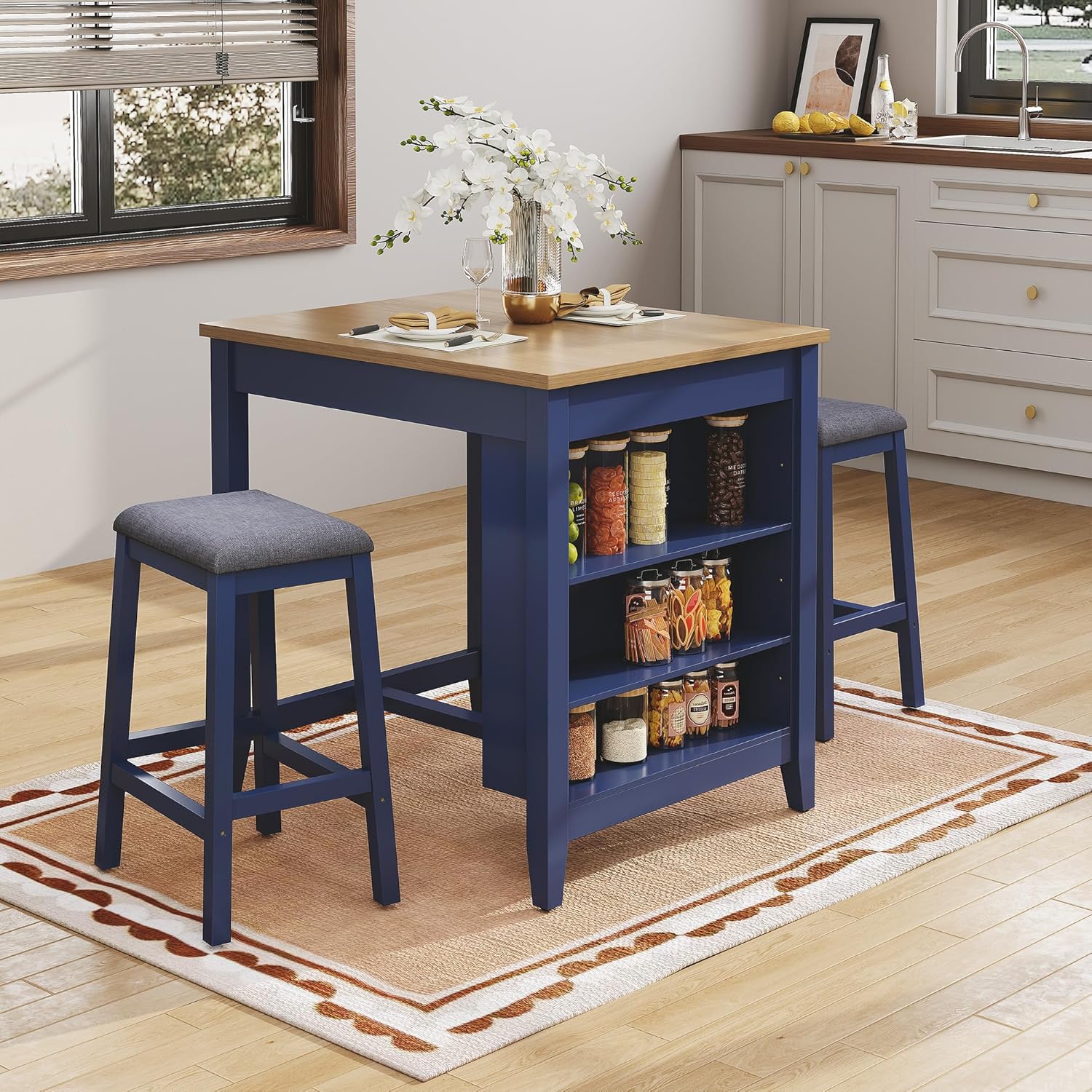 3pc Dining Table Set for 2 Woo - Commercial Kitchen Small Space avis et prix